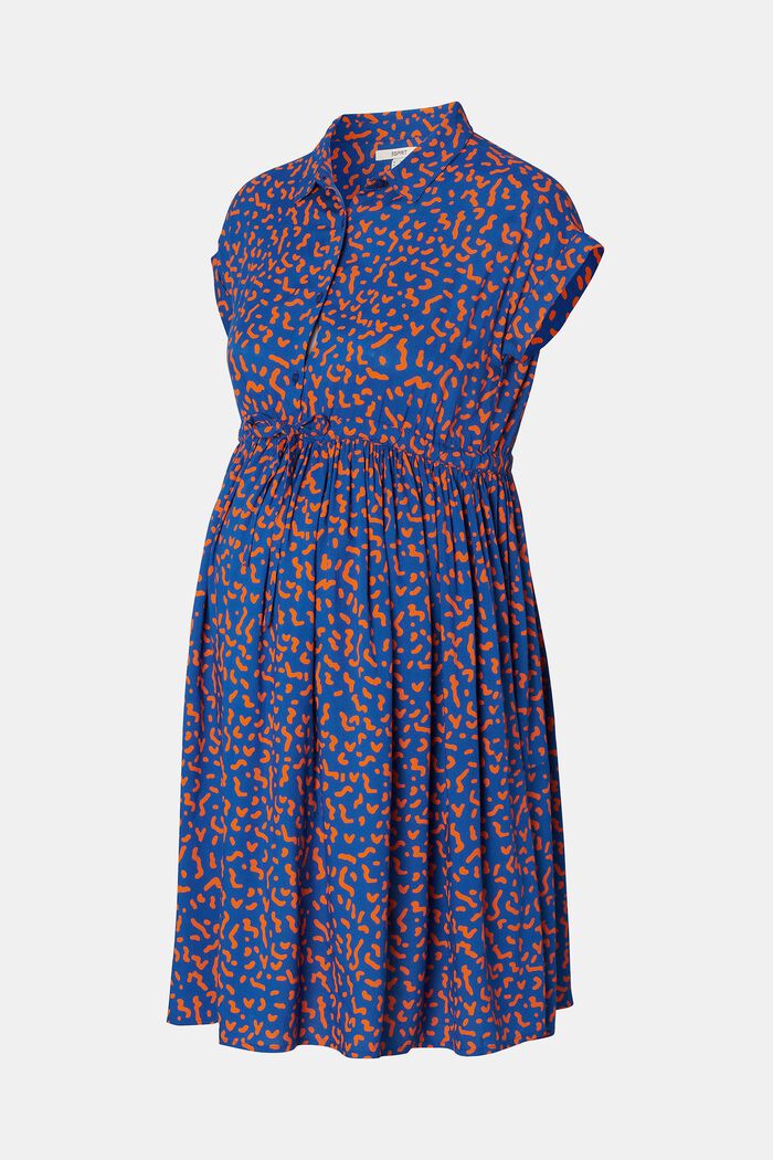 MATERNITY Printed Dress, ELECTRIC BLUE, detail image number 5