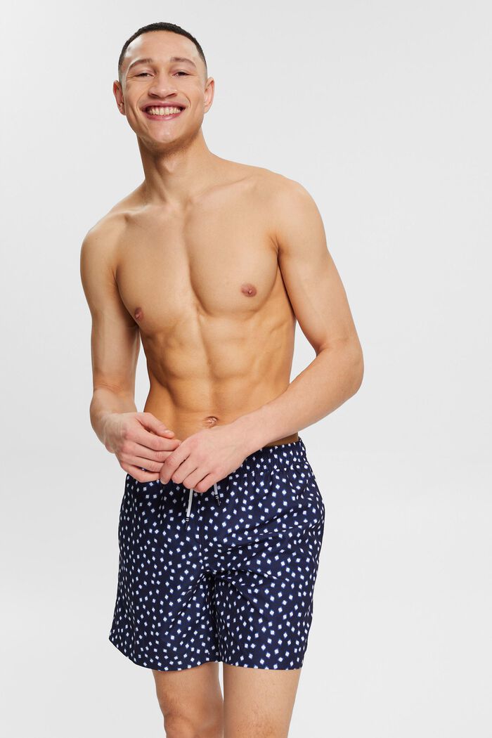 Swim shorts with a graphic print