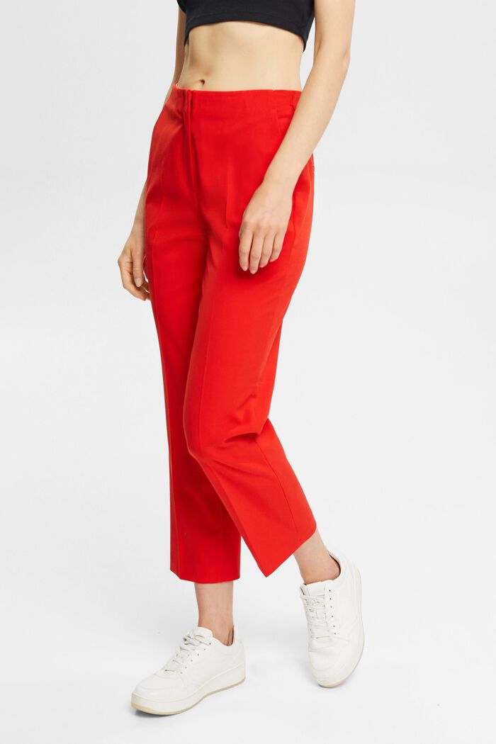 Cropped trousers, RED, detail image number 2