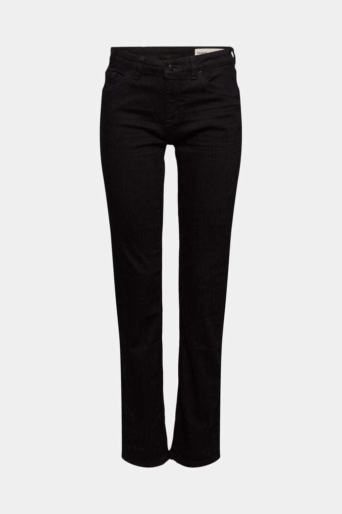 Stretch jeans with organic cotton, BLACK RINSE, detail image number 6