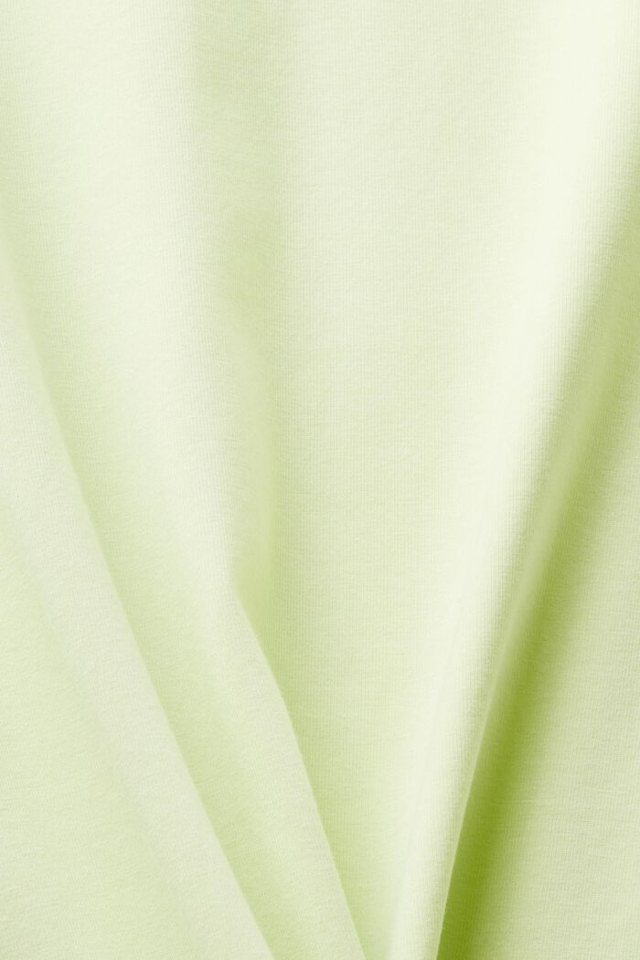 V-Neck Jersey T-Shirt, PASTEL GREEN, detail image number 4
