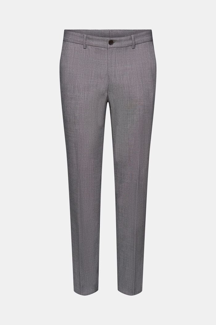 Mix & Match: Bird's eye suit trousers, BLACK, detail image number 7