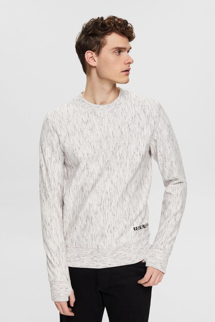 Sweatshirt in a melange look