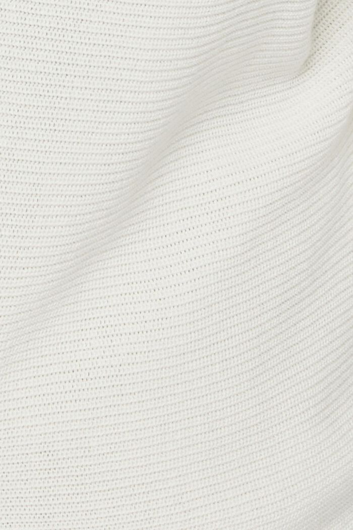 Bateau neck jumper made of organic cotton/TENCEL™, OFF WHITE, detail image number 5