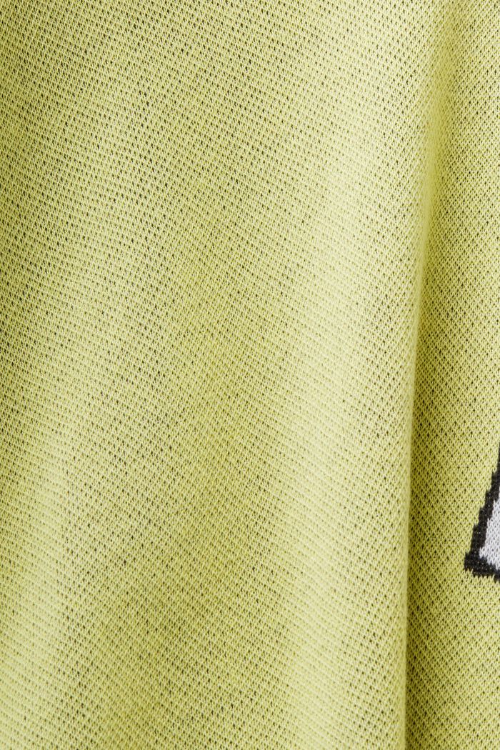 Logo Jacquard Polo Shirt, PASTEL YELLOW, detail image number 5