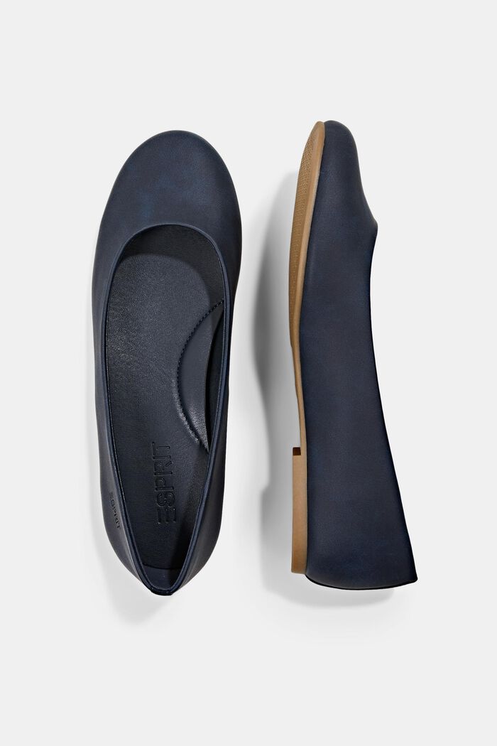 Faux leather ballerinas, NAVY, detail image number 1
