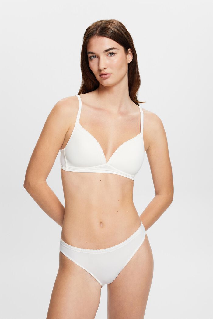 ESPRIT - Padded Wireless Lace Band Microfiber Bra at our online shop