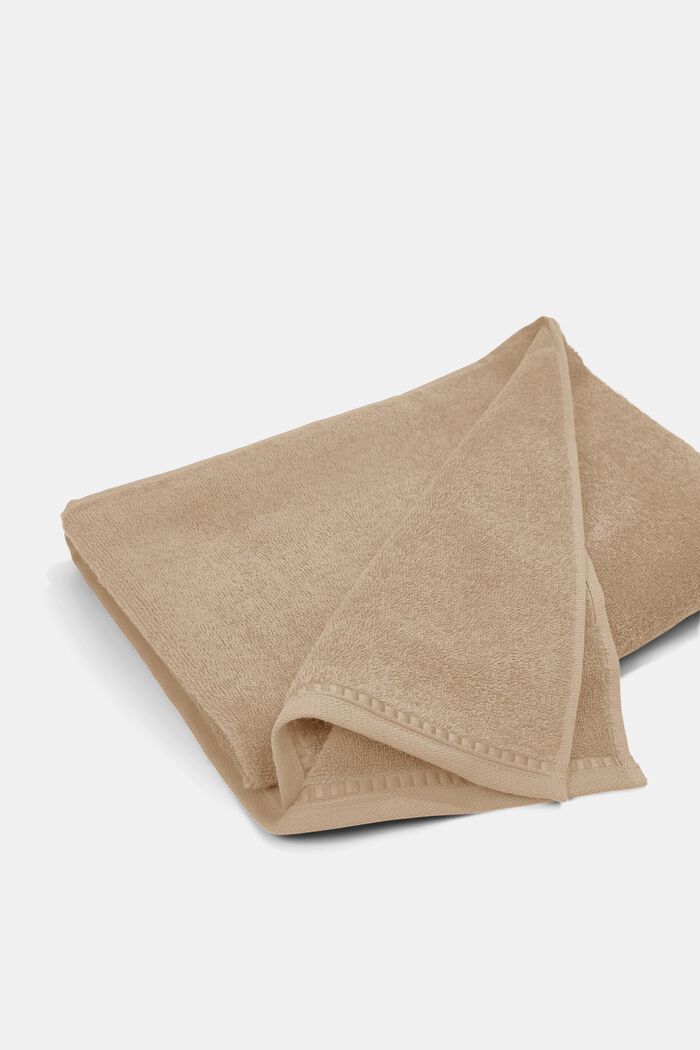 Containing TENCEL™: triple pack of terrycloth towels, MOCCA, detail image number 4