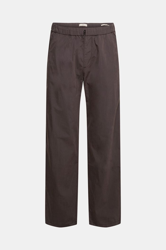 Trousers with an elasticated waistband