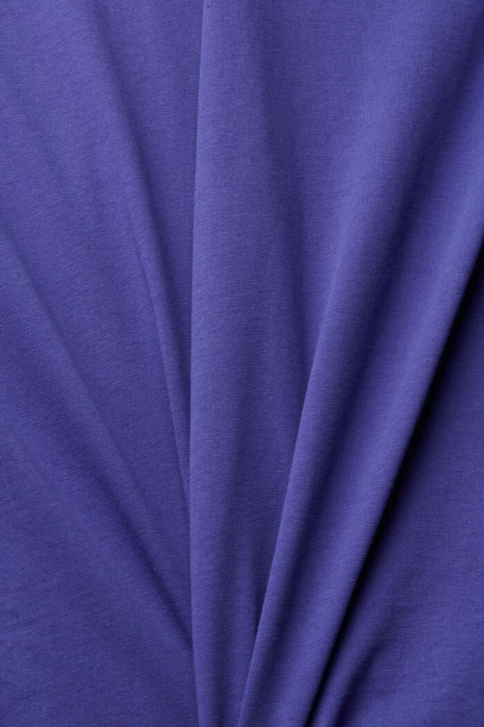 Jersey T-shirt with a logo print, DARK PURPLE, detail image number 4