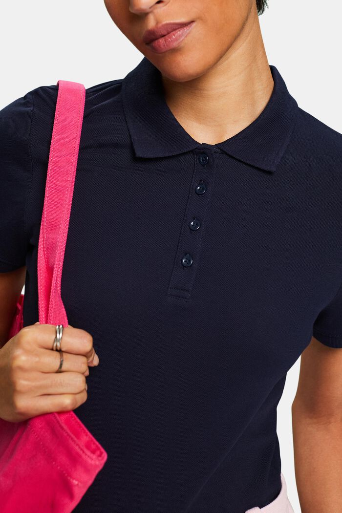 Jersey Polo Shirt, NAVY, detail image number 3