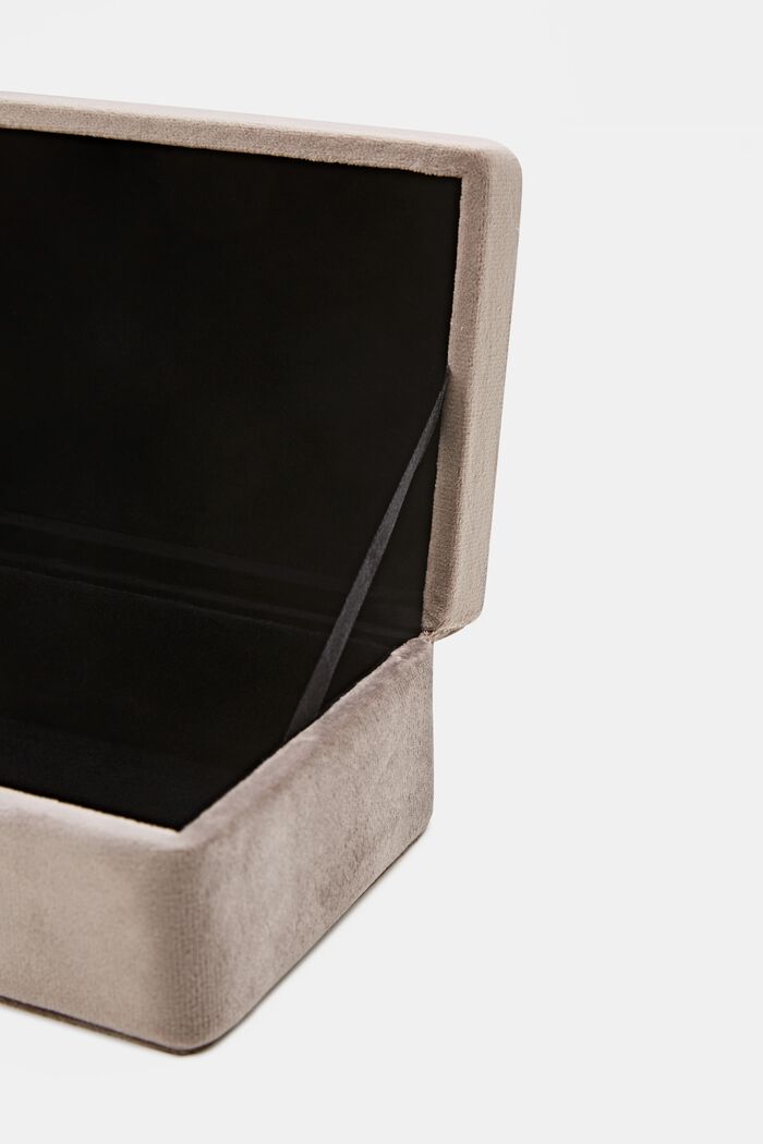 Velvet box with a lid, BEIGE, detail image number 2