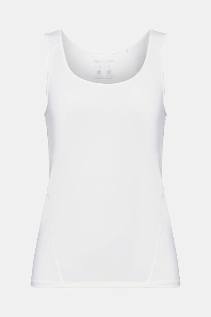 Scoop Neck Sleeveless Top, OFF WHITE, detail image number 5