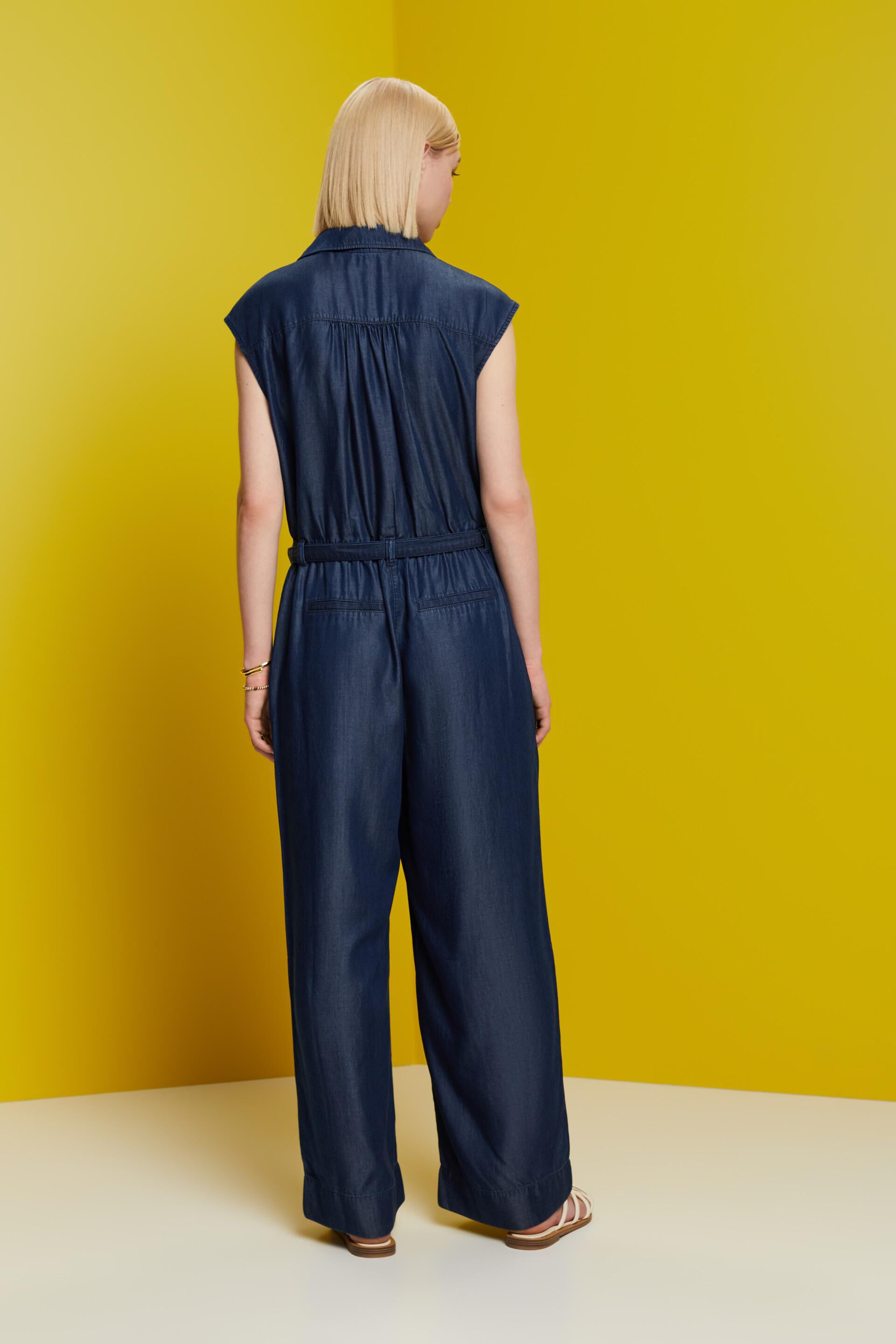 Lucky Jumpsuit in Soft Denim Tencel – 3 Sisters