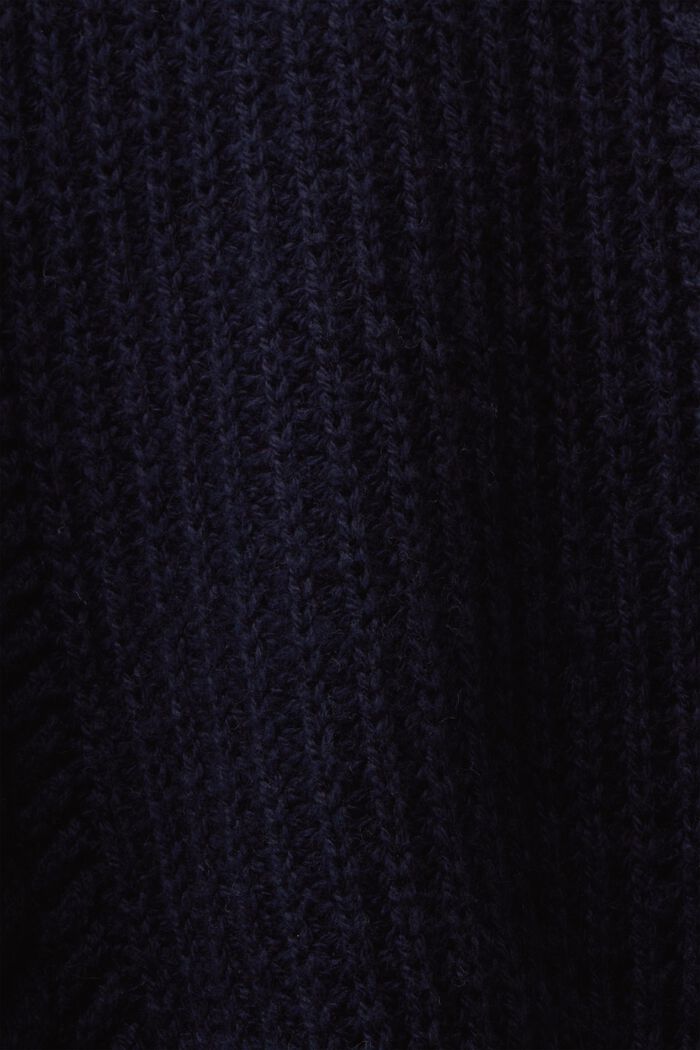 Cable Knit Turtleneck Sweater, NAVY, detail image number 6