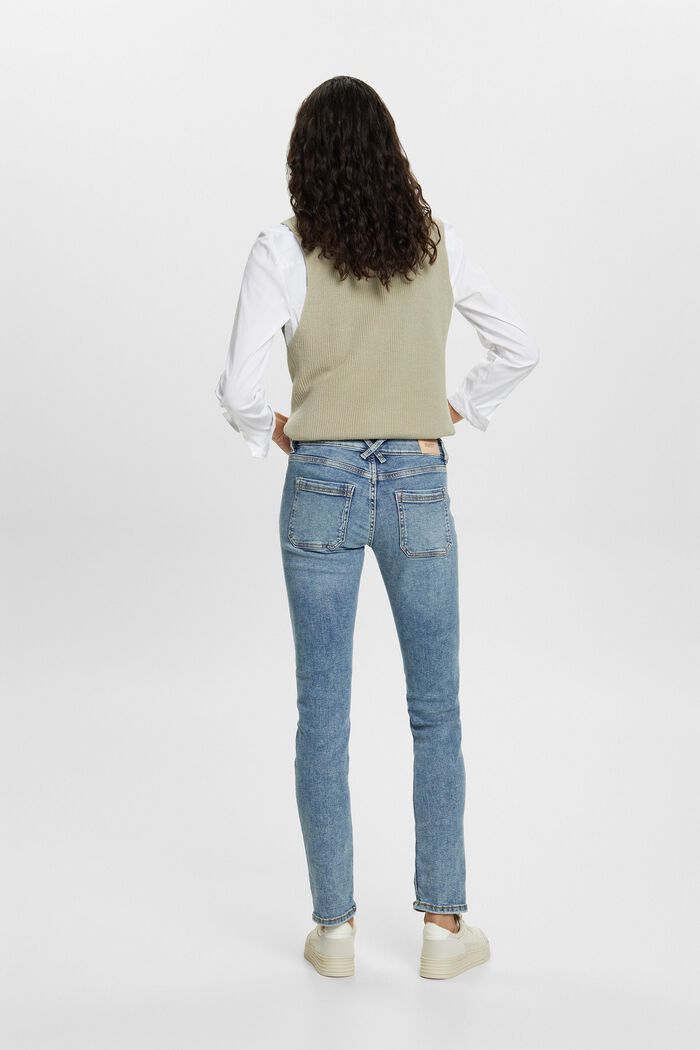 ESPRIT - Recycled: mid-rise slim jeans at our online shop