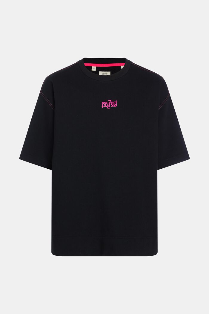 Relaxed Fit Neon Pop Print Sweatshirt, BLACK, detail image number 5