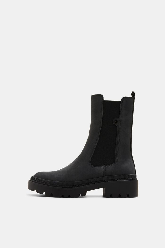 Chelsea boots with a high shaft, BLACK, overview