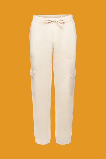 Mixed fabric cargo trousers with TENCEL™
