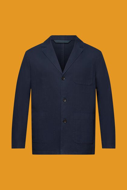Cotton-Twill Blazer Jacket