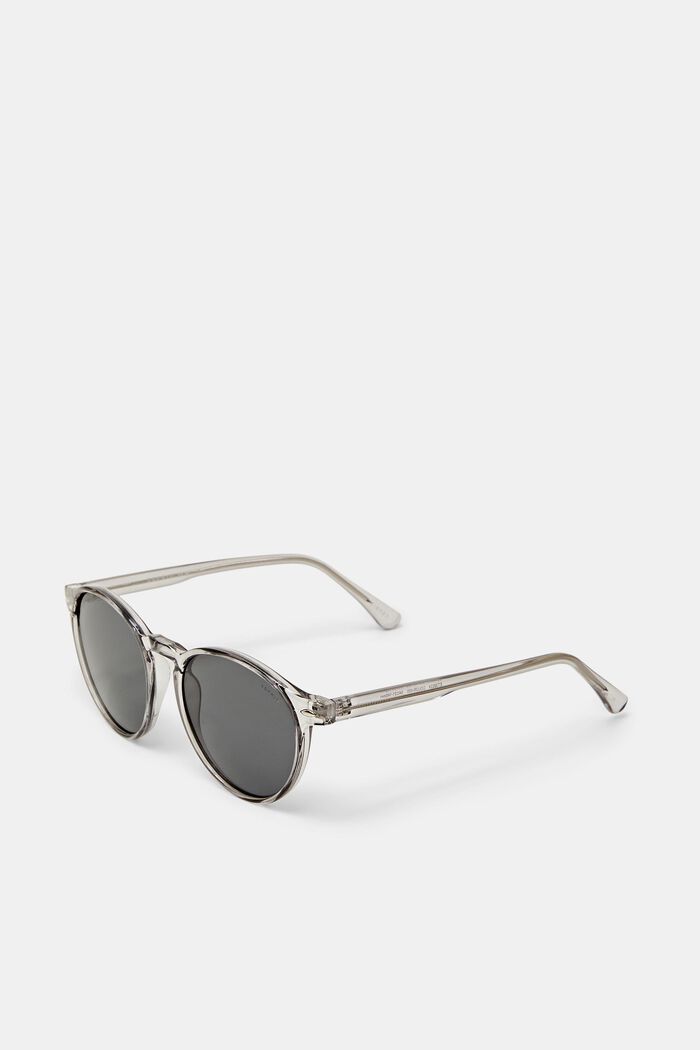 Sunglasses with transparent round frame, GREY, detail image number 2