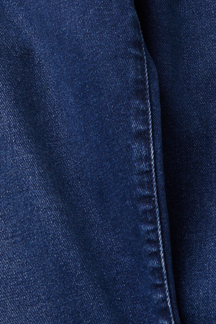 Mid-rise slim fit jeans, BLUE DARK WASHED, detail image number 6