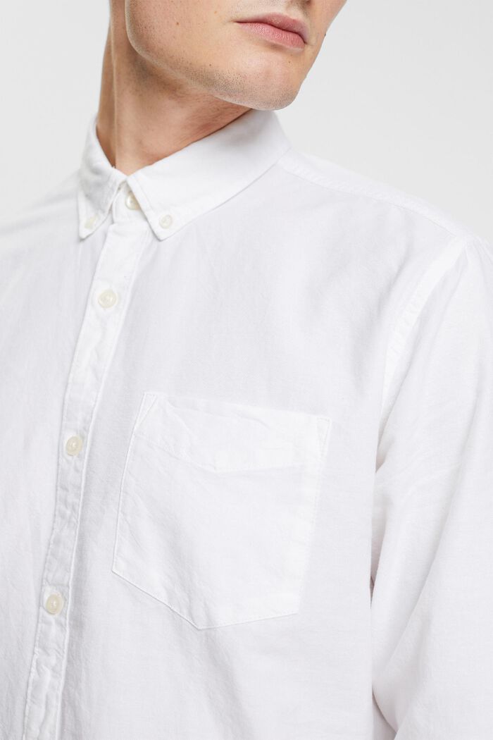 Button-down shirt, WHITE, detail image number 0