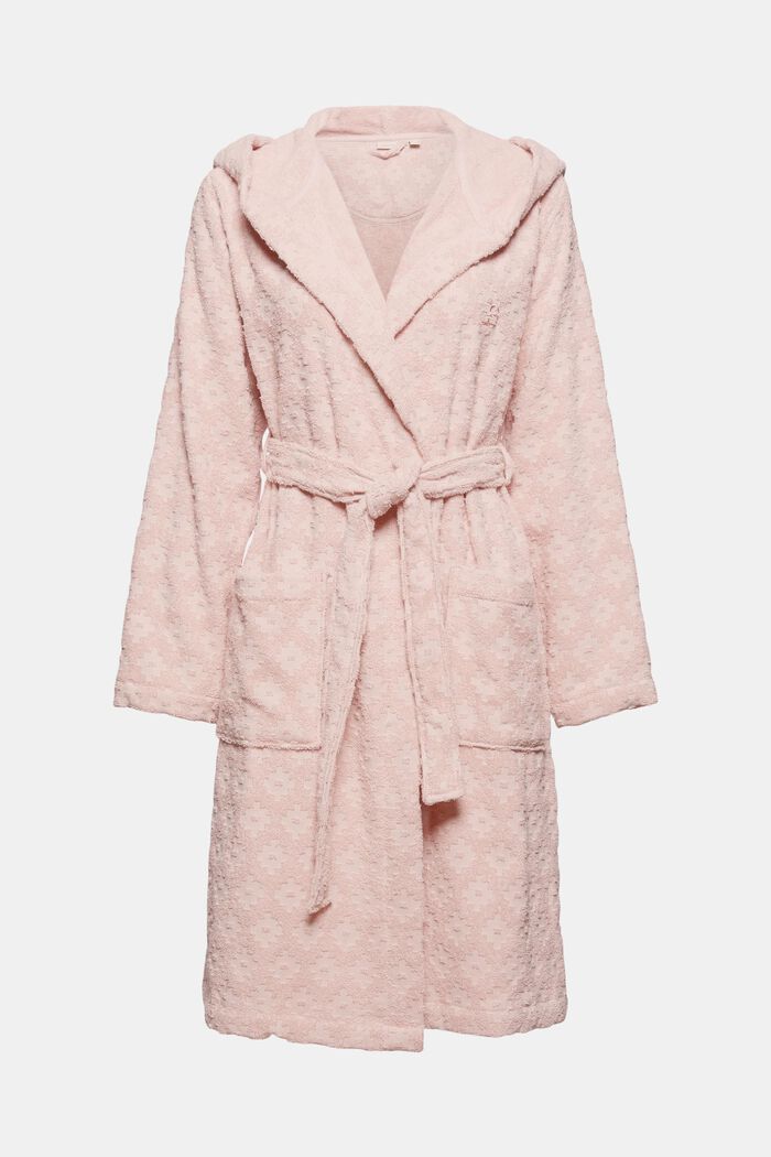 Patterned bathrobe, ROSE, detail image number 1