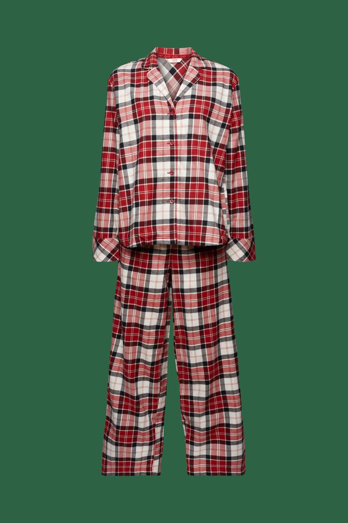 Checked Flannel Pyjama Set, NEW RED, detail image number 5