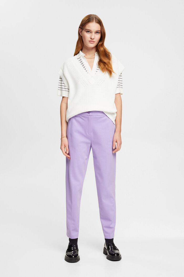 SPORTY PUNTO mix & match tapered trousers, LAVENDER, detail image number 1