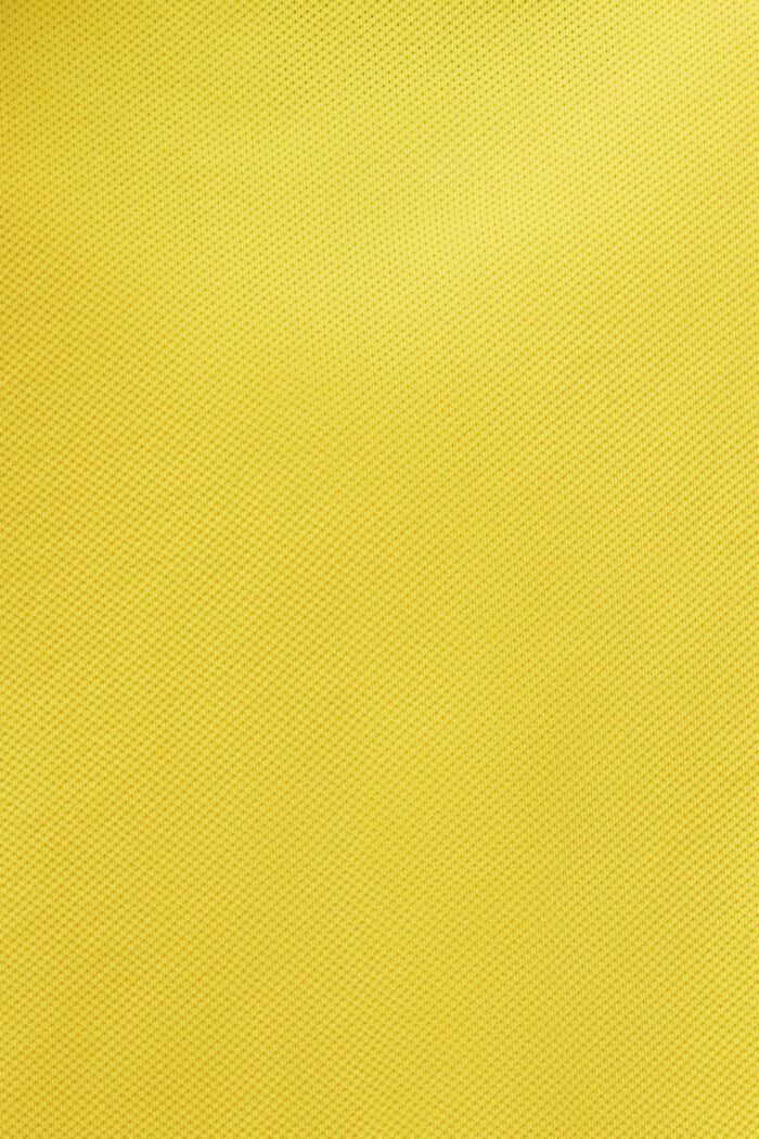Jersey Polo Shirt, YELLOW, detail image number 5