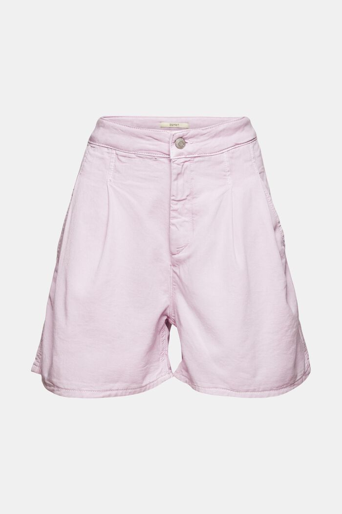 Shorts with waist pleats, LILAC, detail image number 3