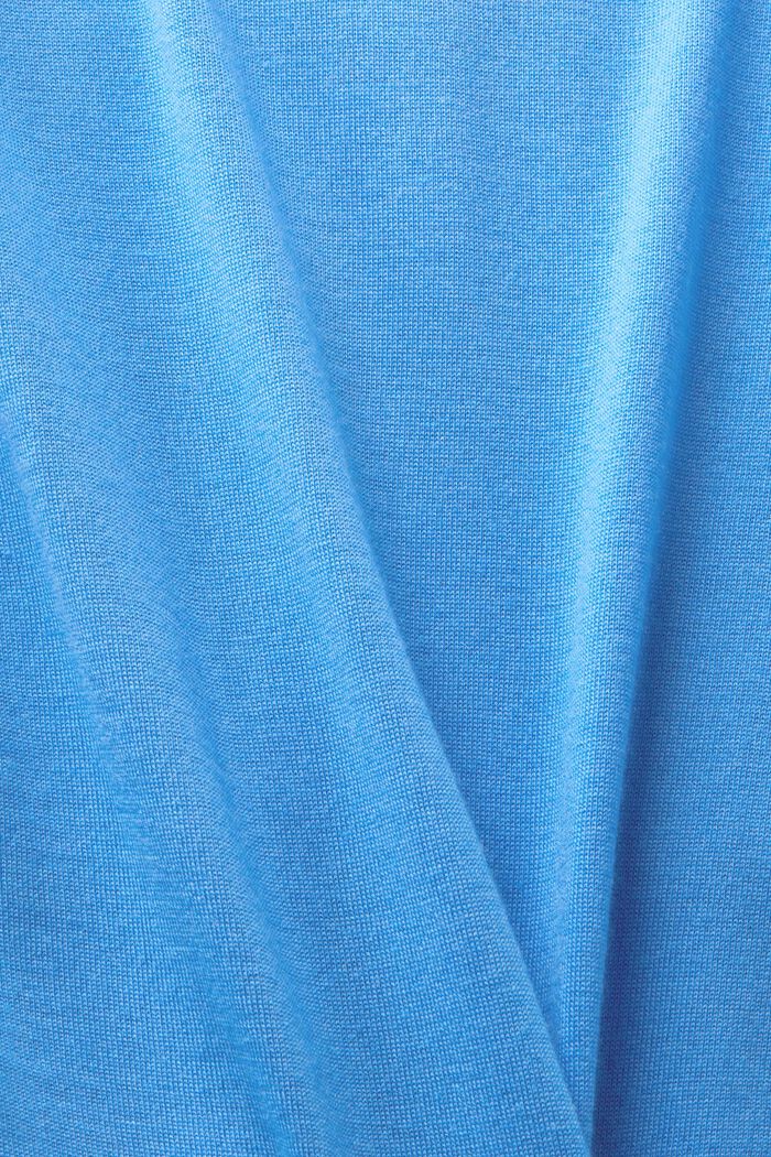 Cashmere V-Neck Sweater, BLUE, detail image number 4