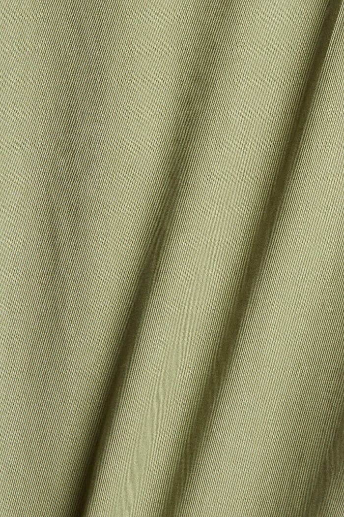 Containing TENCEL™: trousers in a tracksuit bottom style, LIGHT KHAKI, detail image number 4
