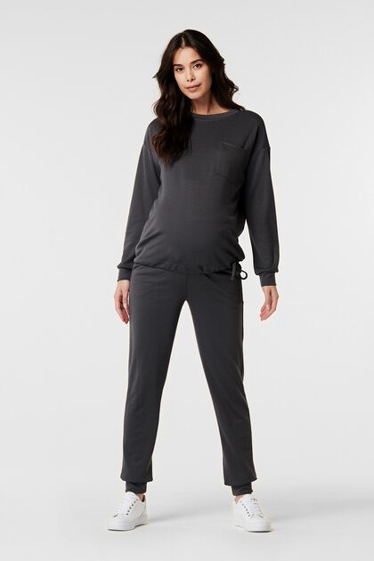 Over-the-bump joggers, CHARCOAL GREY, overview