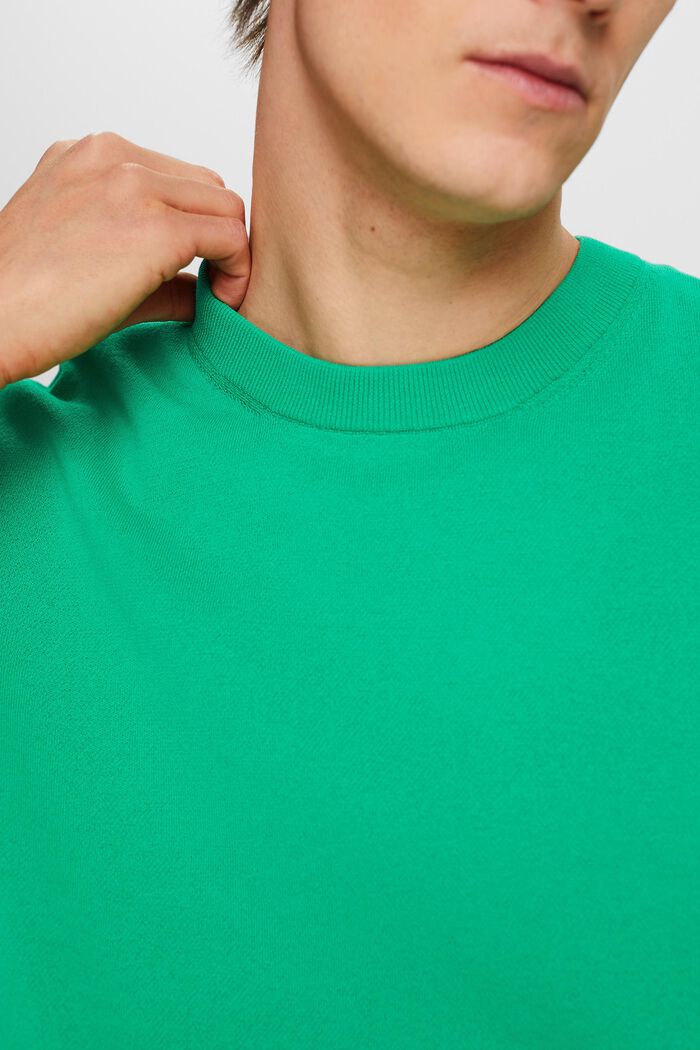 Short-Sleeve Sweater, GREEN, detail image number 2