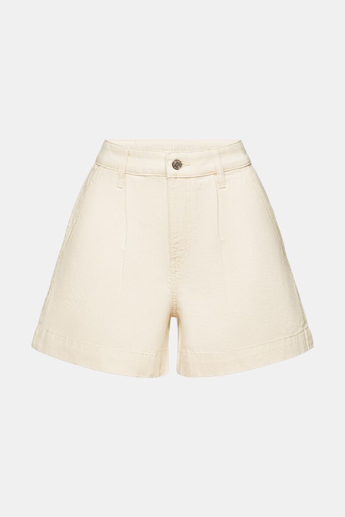 Washed Cotton Twill Shorts, OFF WHITE, detail image number 7