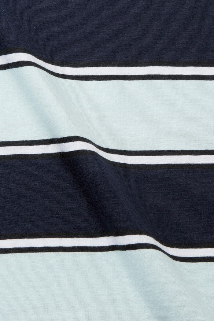 Striped sustainable cotton T-shirt, NAVY, detail image number 5