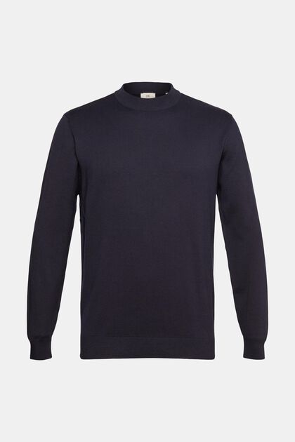 Knit jumper, NAVY, overview