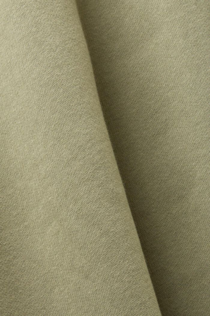 Made of recycled material: sweatshirt tracksuit bottoms with drawstring ties, LIGHT KHAKI, detail image number 6