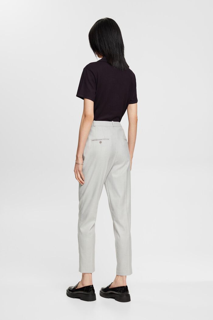 Cropped trousers, GREY, detail image number 3