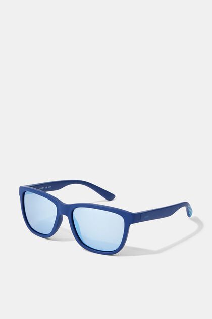 Rectangular sunglasses, BLUE, overview