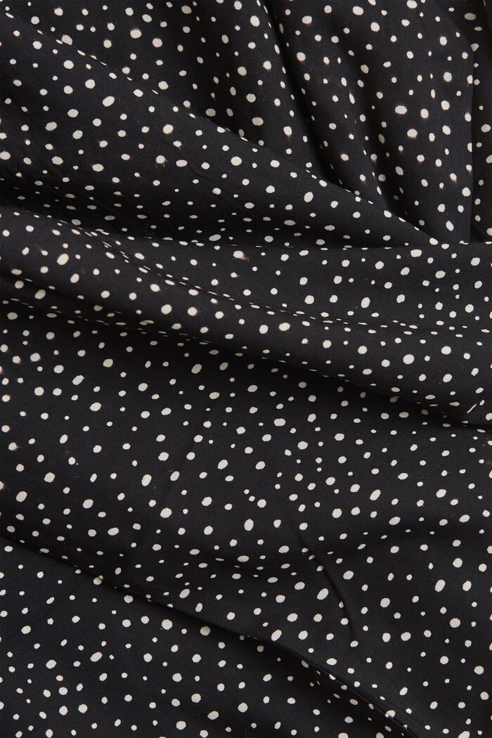 Print blouse with LENZING™ ECOVERO™, BLACK, detail image number 4