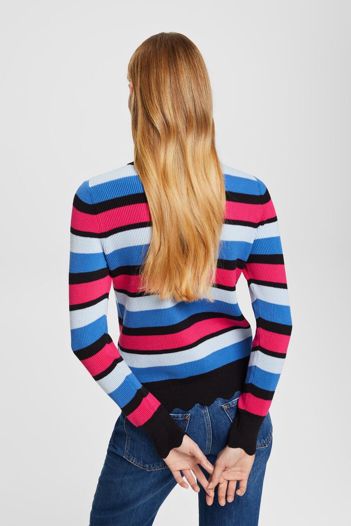 Striped jumper, BLUE, detail image number 3