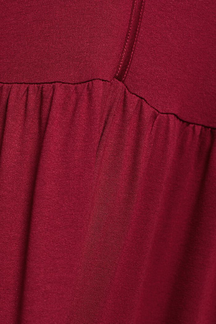 Mini dress with tiered flounces, LENZING™ ECOVERO™, CHERRY RED, detail image number 5