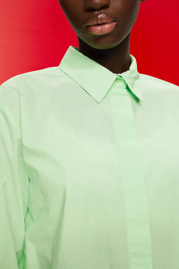 Oversized shirt blouse, CITRUS GREEN, detail image number 2