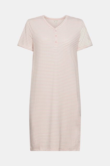 Jersey nightshirt, organic cotton blend, OLD PINK, overview