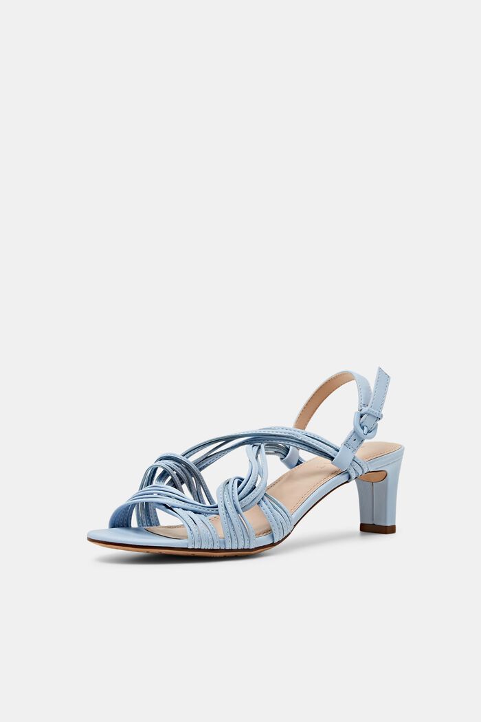 Strappy block heel sandals, LIGHT BLUE, detail image number 2