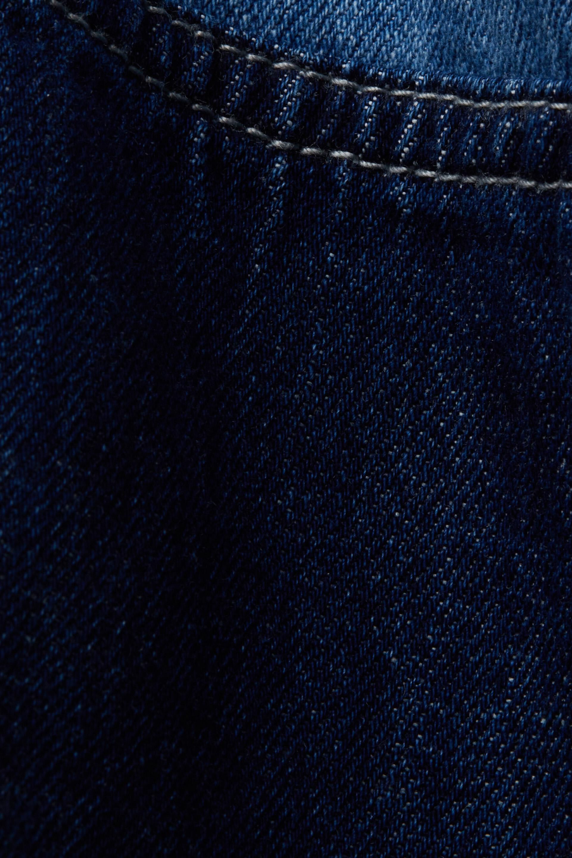 ESPRIT - Patchwork jeans shirt, cotton blend at our online shop