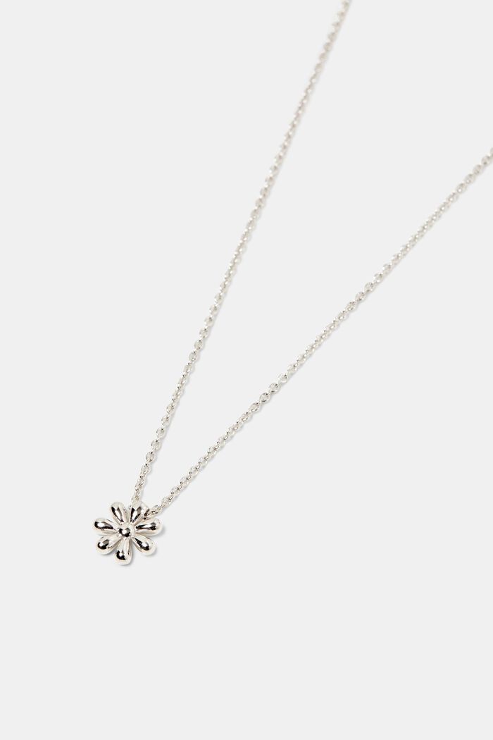 Daisy Pendant Necklace, SILVER, detail image number 1